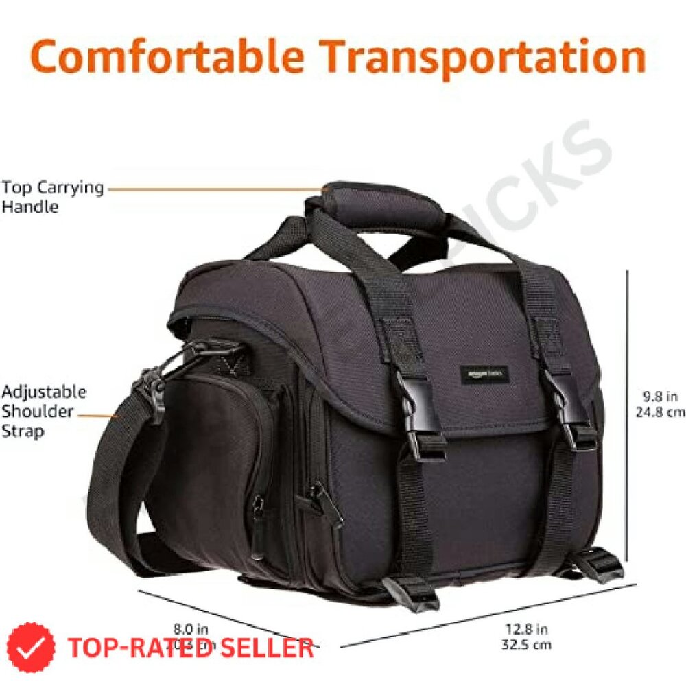 Large Dslr Camera Bag Durable Polyester Protectiv… - image 5